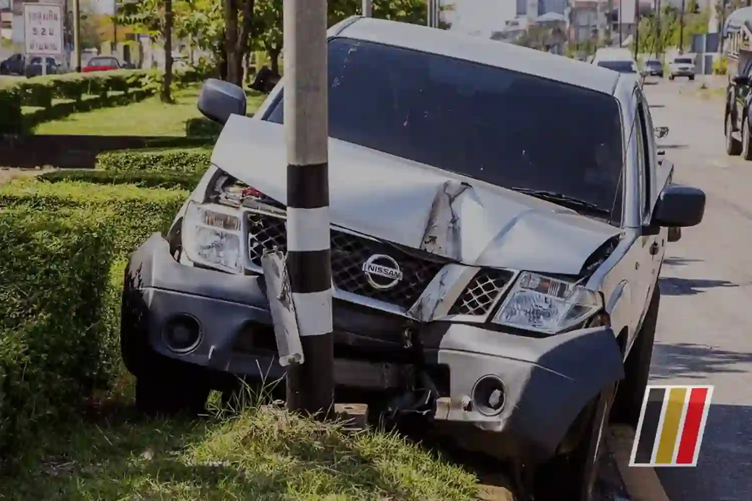 A Car Hit The Road Street Light It'S Was A Vehicle Accident And Used To Repair By London Motor Sports