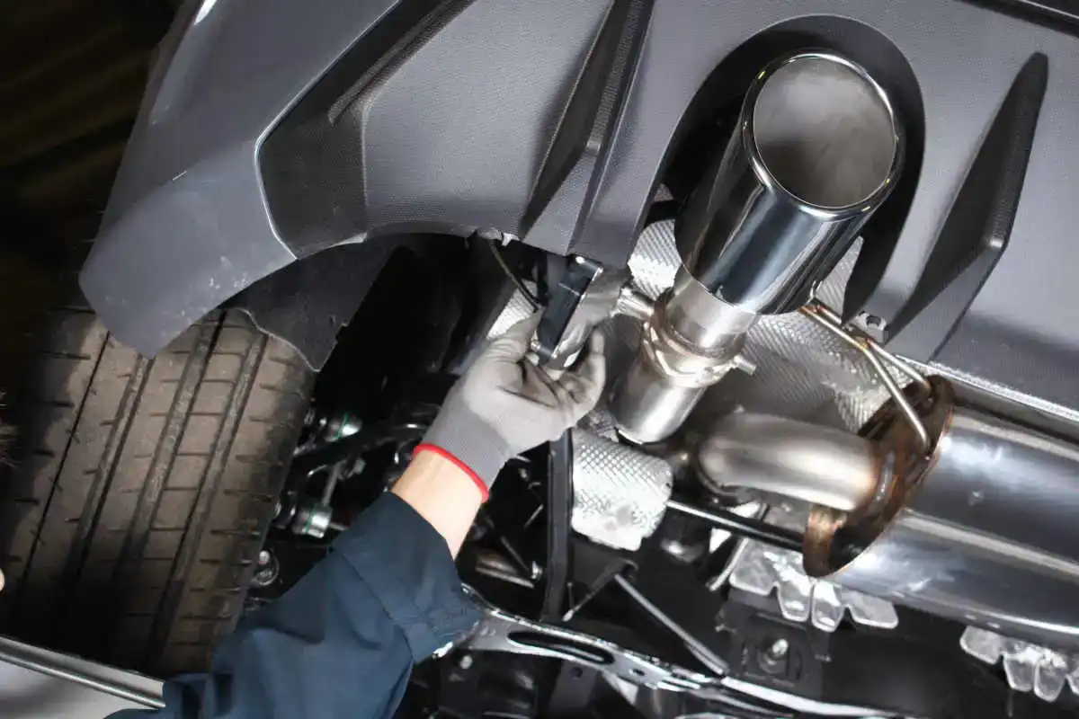 Car Exhaust Repair Job Is Done By The Certified Car Mechanic Of London Motor Sports