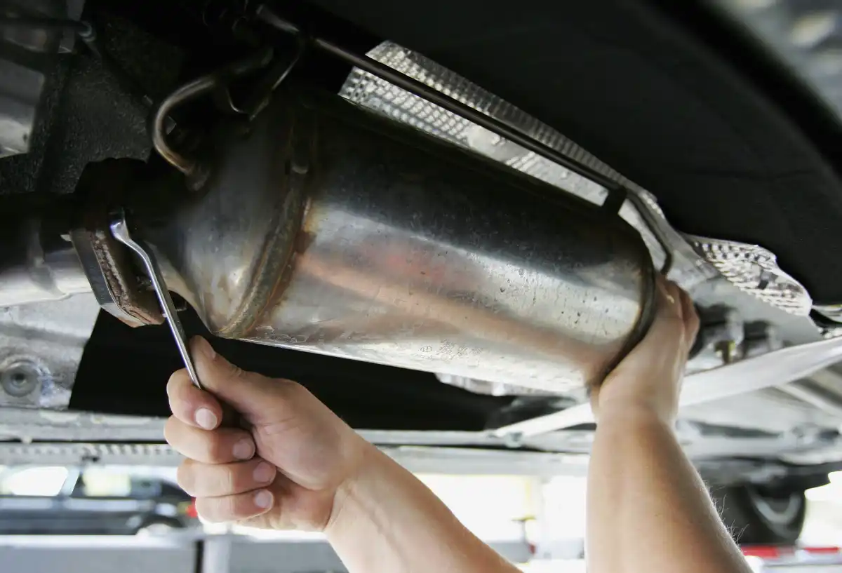 Car Exhaust Repair Job Is Done By The Certified Car Mechanic Of London Motor Sports