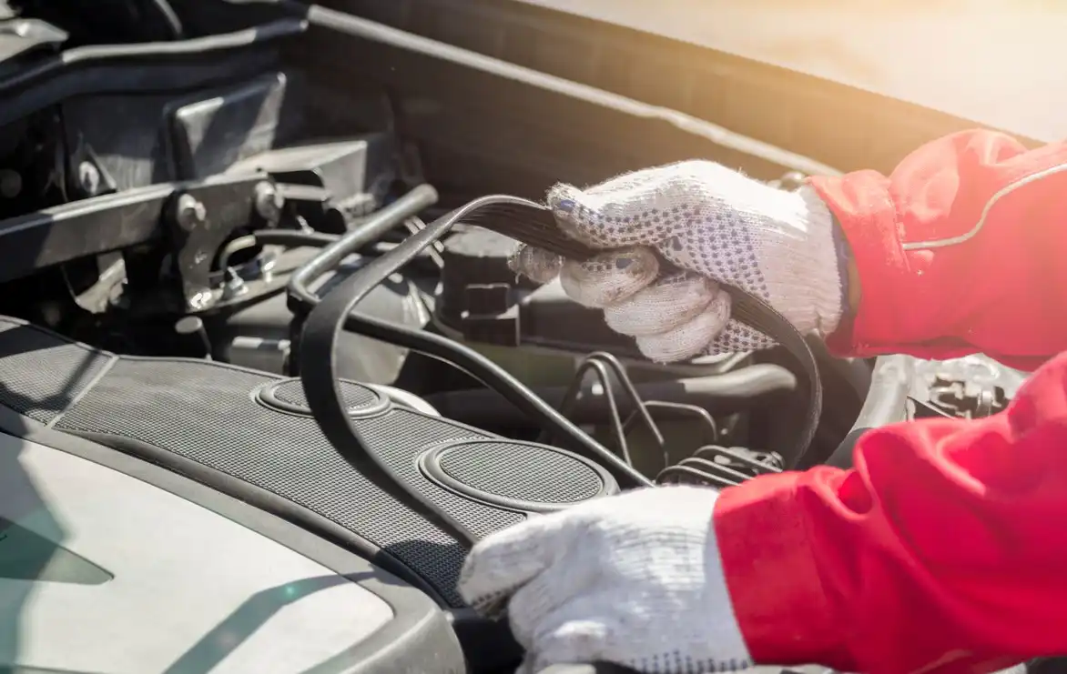 Car Timing Belt Replacement Job Is Done By The Mechanic Of London Motor Sports